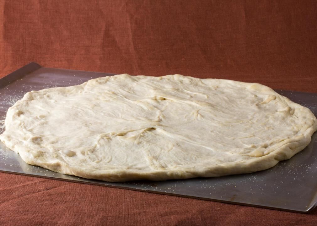 Two-ingredient pizza dough